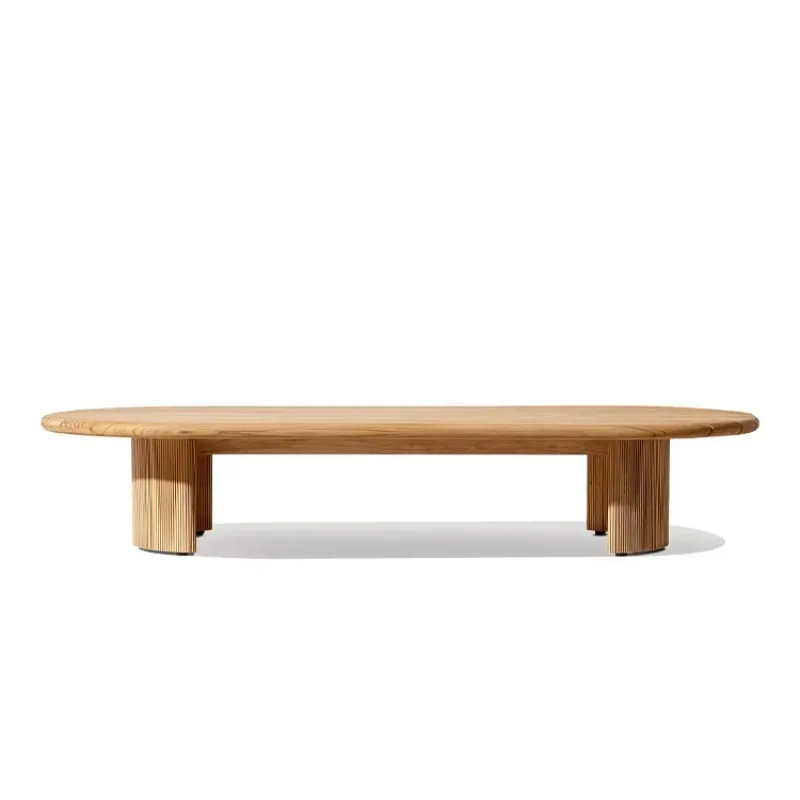 

Modern all-weather teak center table with round, rectangular garden furniture outdoor coffee table