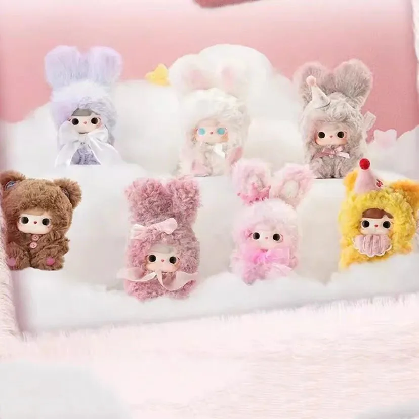 

TUTU BEAR Heartbeat N Times Vinyl Plush Keychain Blind Box Cute Stuffed Doll Bag Car Pendant Ideal Girls Gift