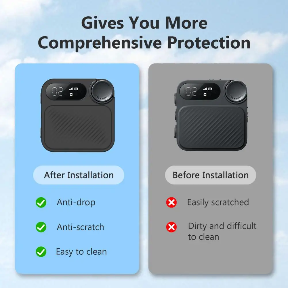 Funda protectora para Walkie Talkie deportivo Xiaomi, funda de silicona para Walkie-Talkie deportivo Mi, Protector suave a prueba de caídas