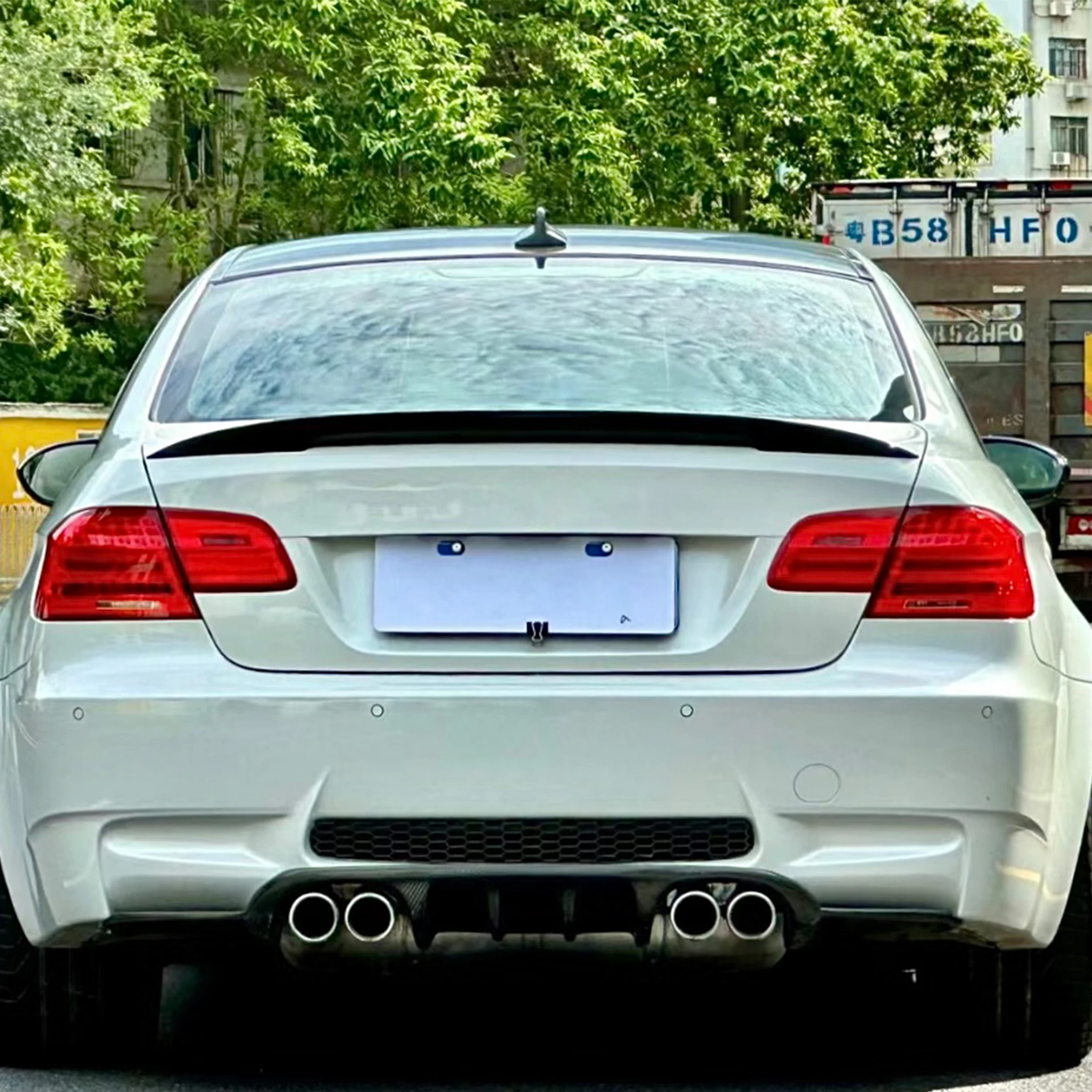 Voor Tot Bmw 3-serie E90 323i-335i 335xi M3 M4 Psm Mp Koolstofvezel Auto Modificatie Onderdelen Achterkofferdeksel Spoiler2005-2012