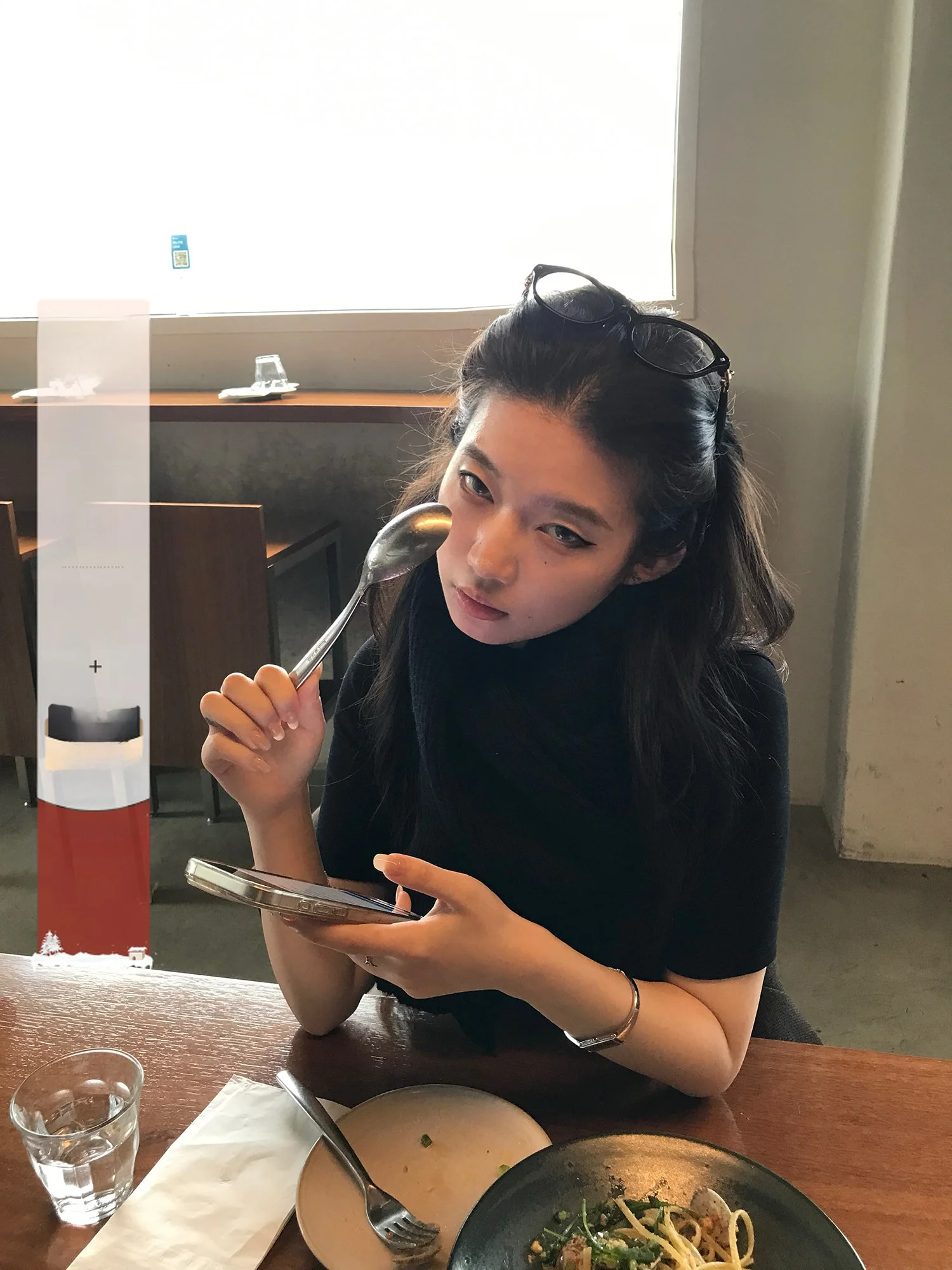 

eepland Double-Sided Fce f-High Collar Mid-Sve T-irt Women's Autumn Winter Slimming Inner Wear Base irt Top