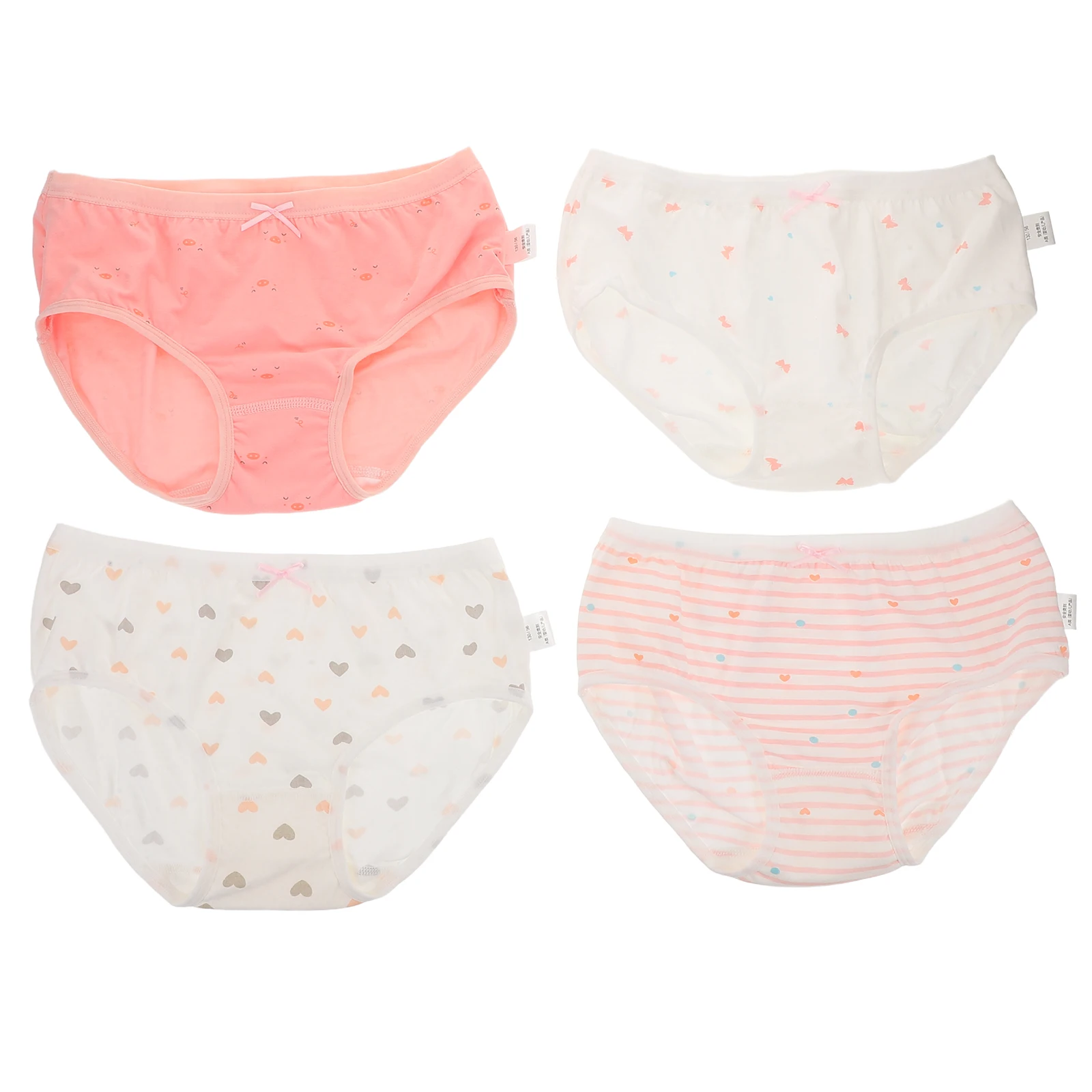 

4 Pcs Girls Pure Cotton Underwear Girls' Inner Cloth Undies Soft Knickers girls Briefs Toddler Shorts