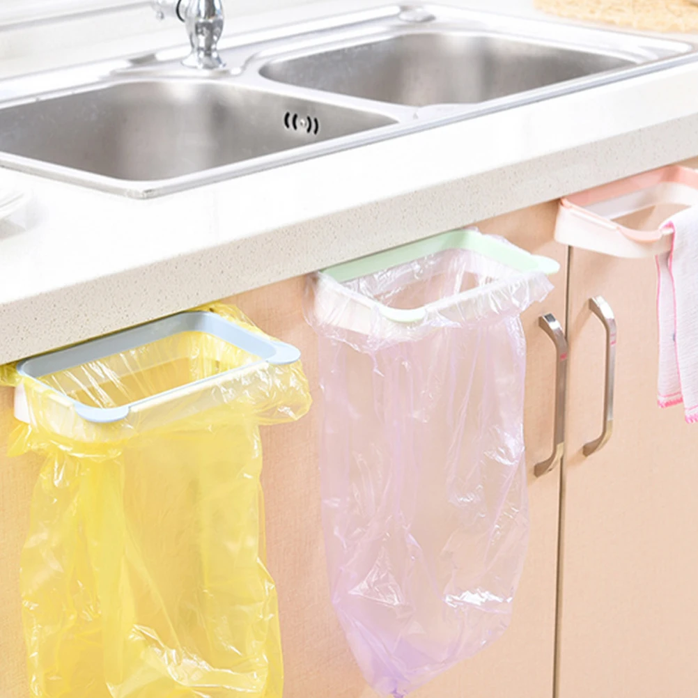 

Garbage Bag Holder Panda Shape ABS Kitchen Door Back Hanging Trash Rack Cabinet Organizer Green Garbage Bag Holder