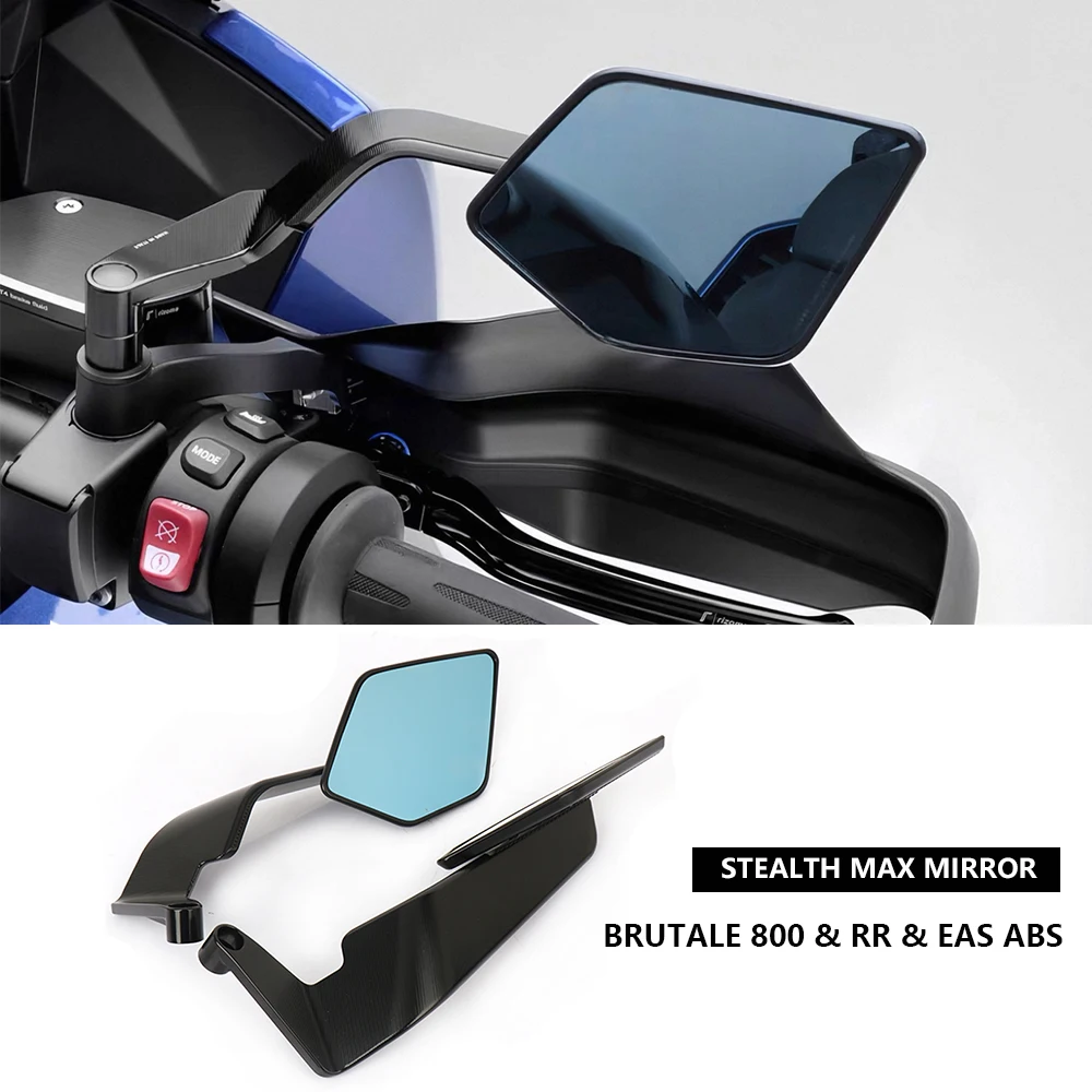 

For MV Agusta Brutale 800 RR EAS ABS Motorcycle Wind Wing Side Rearview Reversing Mirror Anti-Glare 360° Adjustable