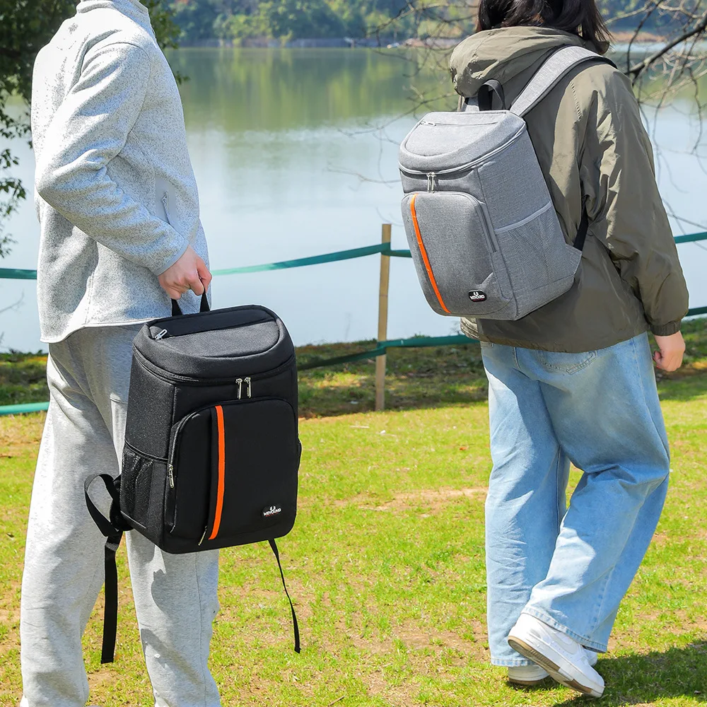Refrigerated backpack, lightweight insulated backpack, waterproof Oxford cloth insulated large-capacity backpack