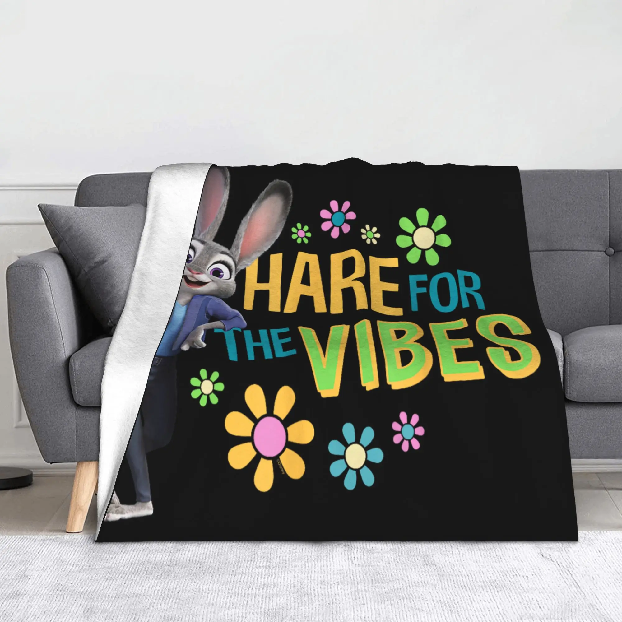 

Zootopia 2 Judy Hopps Funny Blankets Coral Fleece Plush Decoration Hare for The Vibes Multifunction Warm Throw Blanket Office