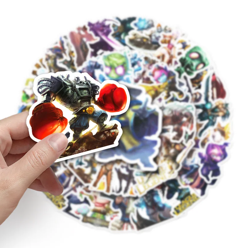 50/30/10PCS League of Legends Amumu Alistar Popular Game Peripheral Computer Cup Self-adhesive Decorative Waterproof Stickers