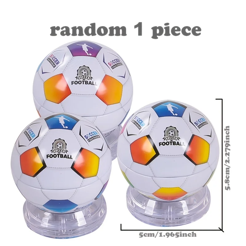 Cute Football Shaped Manual Pencil Sharpener with Cover, 3 Holes for Multi-Size Pencils, Random Color No-Electric Pencil Cutter - view 6