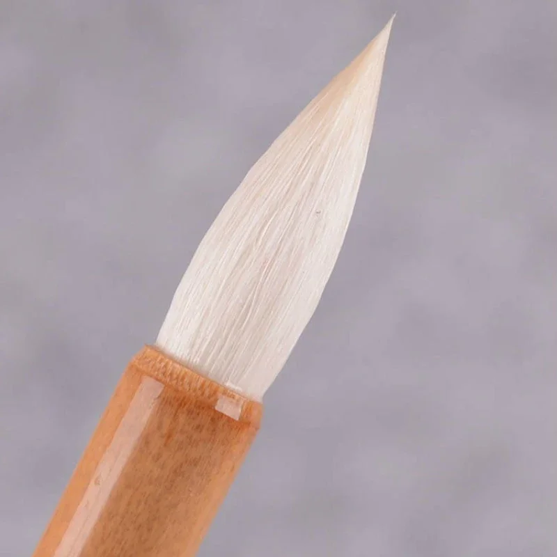 Woolen Hair Calligraphy Brush Traditional Watercolor Painting Brush Meticulous Painting Running Official Regular Script Brush