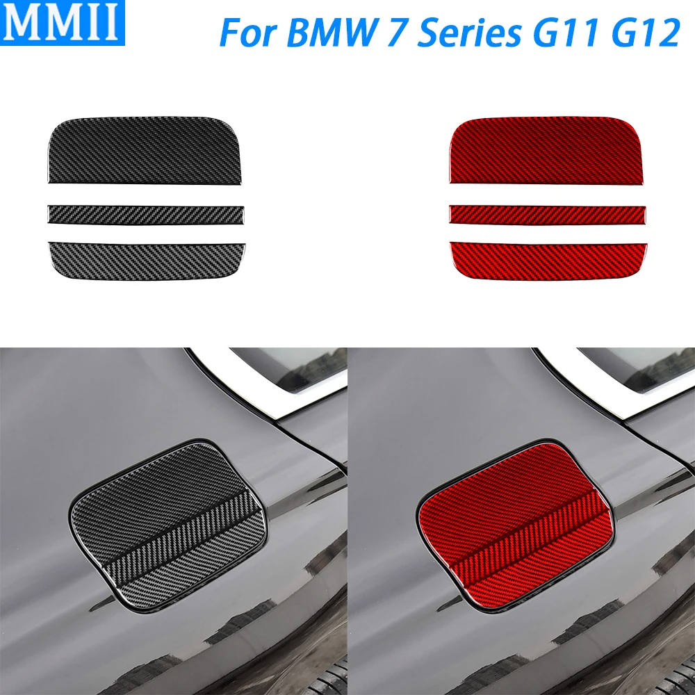 

For BMW 7 Series G11 G12 2015 2016 2017 2018 2019 2020 2021 2022 Carbon Fiber Fuel Cap Panel Trim Cover Car Accessories Sticker