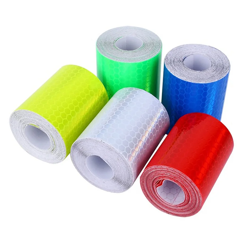 1m*5cm Car Truck Reflective Self-adhesive Safety Warning Tape Roll Film Sticker