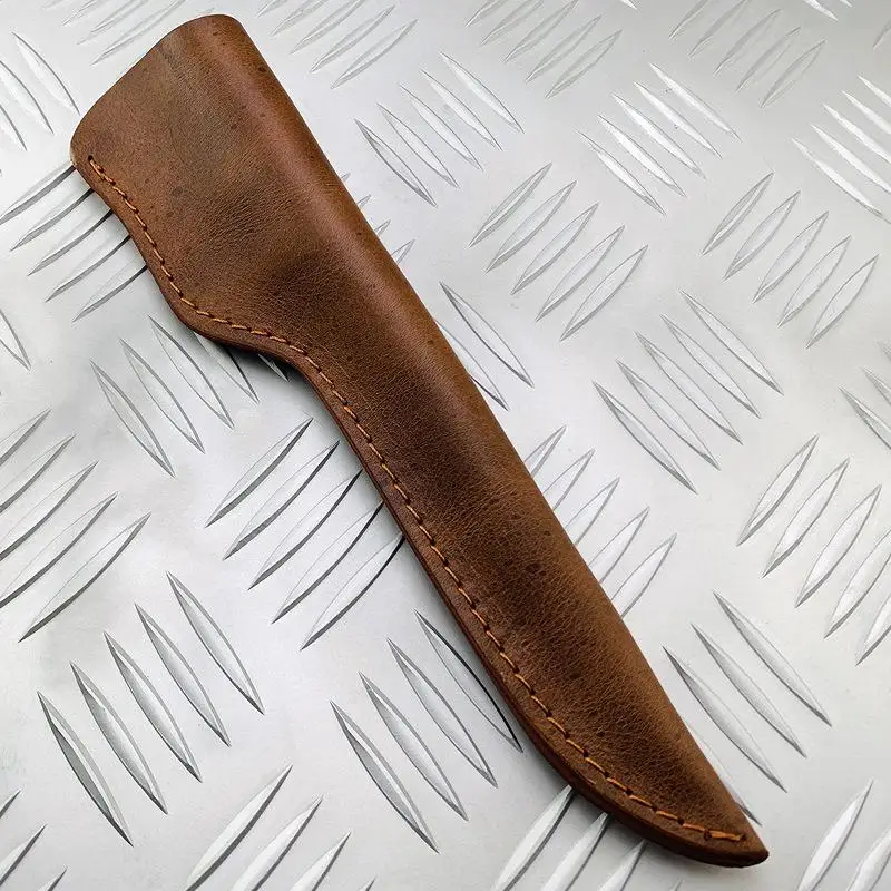 Durable Crazy Horse Leather Knife Sheath - Perfect for Fruit/Chef/Multi-purpose Knives Outdoor Carry