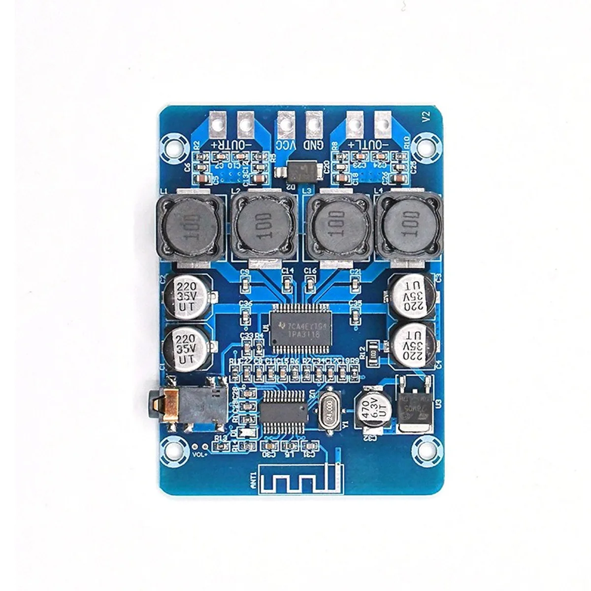 A41Z-XH-M314 Bluetooth Digital Power Amplifier Board TPA3118 Dual 45W Audio Module AUX Decoding