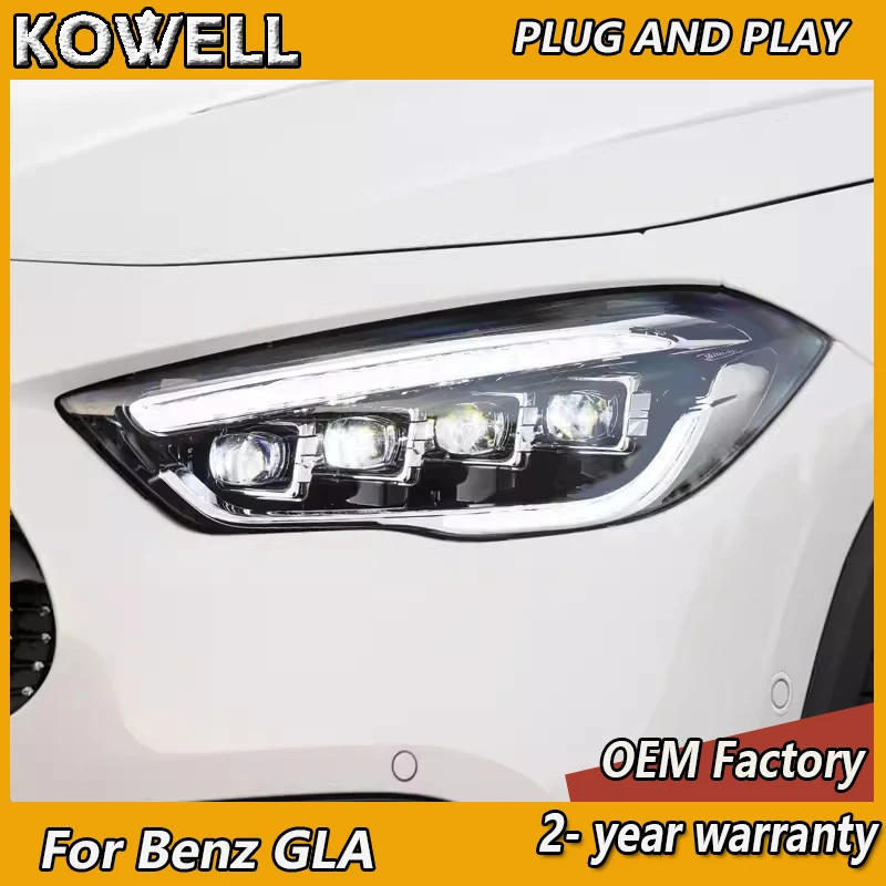 

Car Styling for Benz GLA Headlamp 2020-2022 Mercedes GLA Headlight GLA200 GLA300 DRL Turn Signal High Beam Angel Eye Projector L