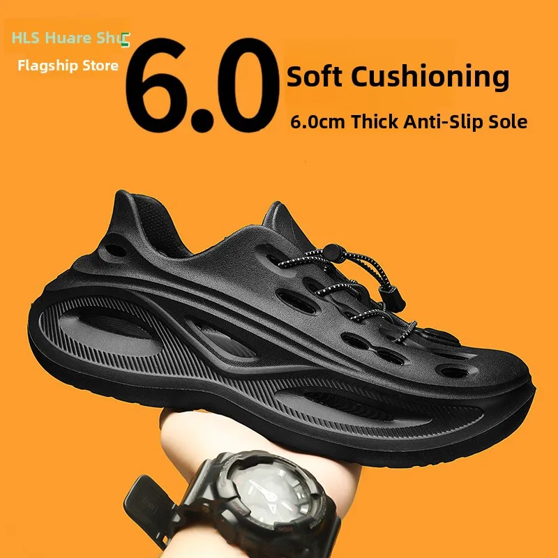 Flowllorss Unisex Breathable Slip-On Shoes Summer Outdoor Sports Water Shoes Anti-Slip Wear-Resistant Driving Beach Sandals