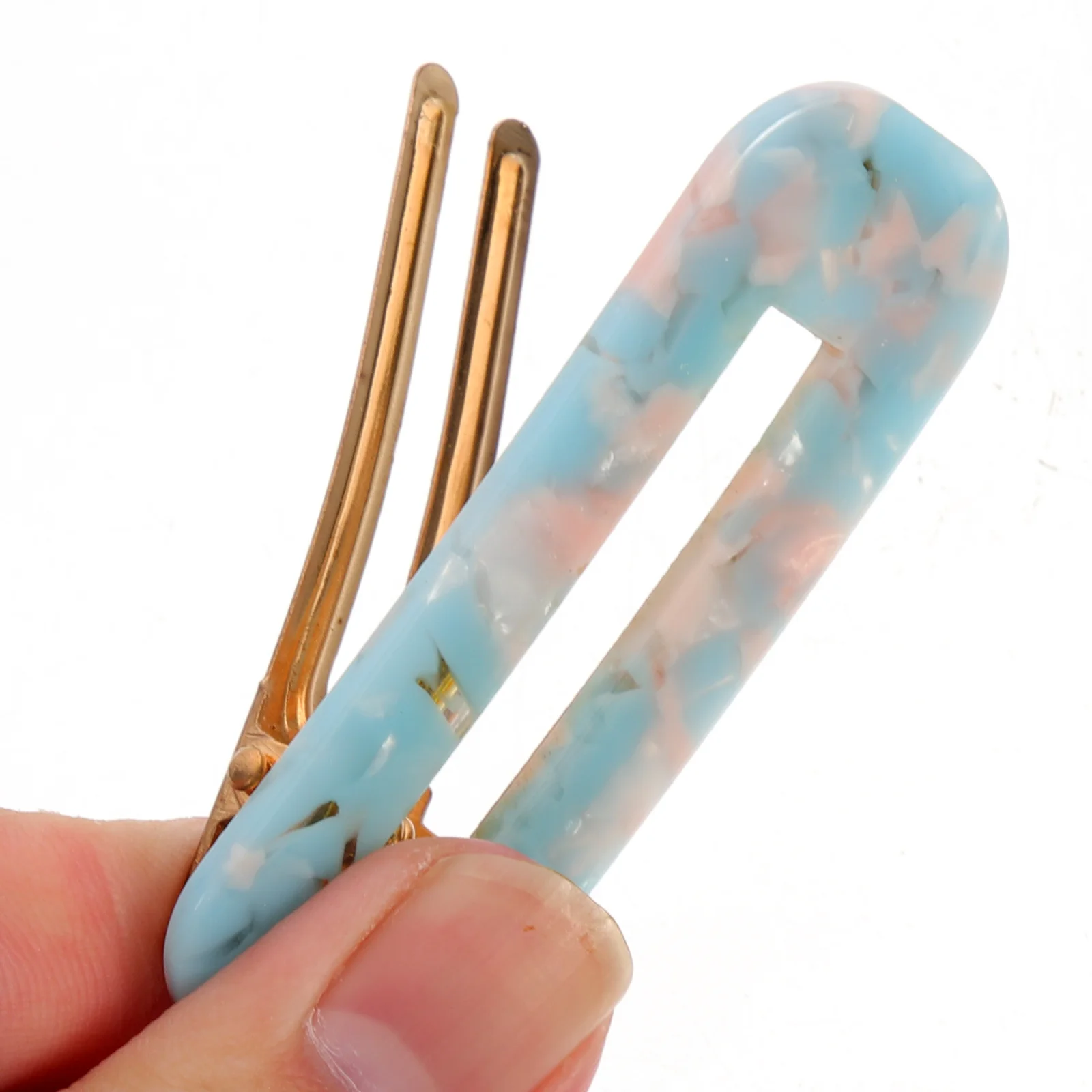

2pcs Simple Smooth Hair Clips For Women Girls Styling Accessories Barrettes For Thin Thick Curly Straight Hair