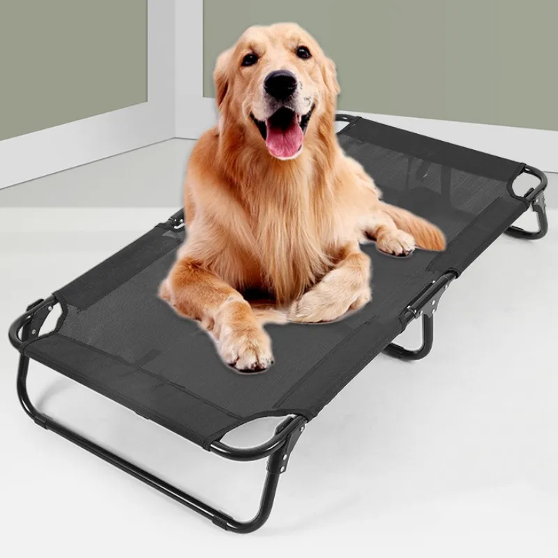 

Dog Bed Foldable Dog Beds for Large Dogs Sleeping House Breathable Dogs Bed Iron Frame Camping Kennel Puppy Mats Pet Supplies