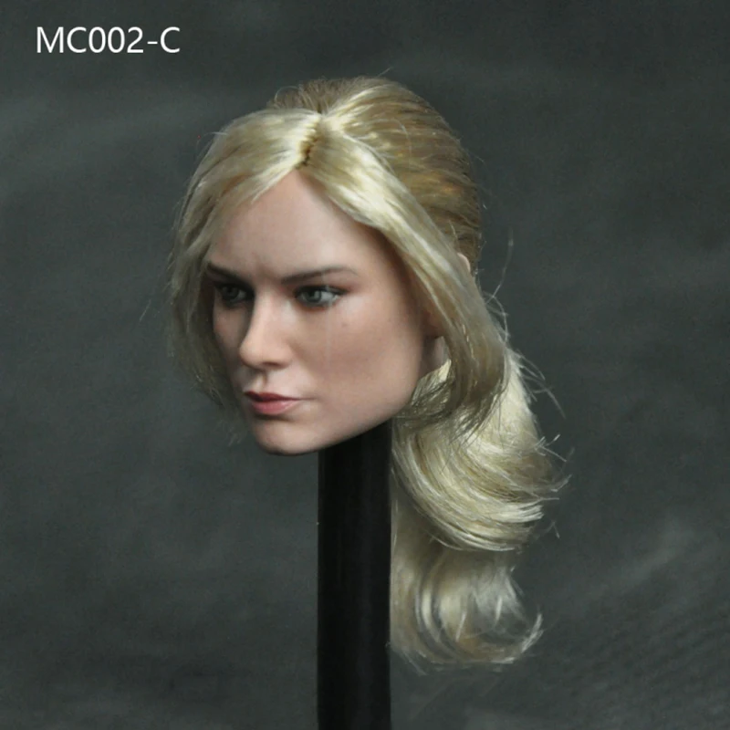 Mancotoys MC002 1/6 Kobieta-żołnierz Europejska piękność Brie Larson Rzeźba głowy Cool Blonde Girl Model głowy dla 12-calowej figurki akcji