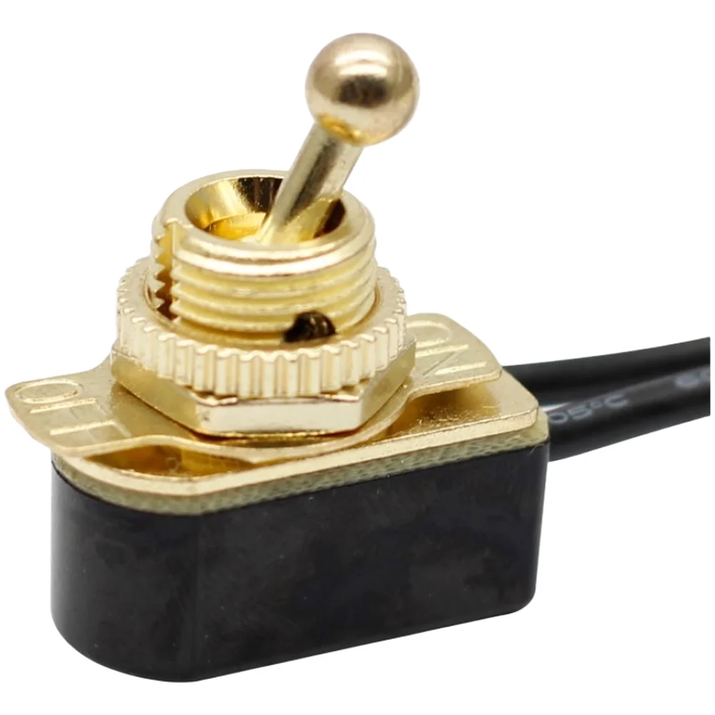 1Pc 2 Pin Rocker Switch ON Off Metal Base 6A 125VAC 3A 277VAC Electrical Toggle-Button For Industrial Equipment