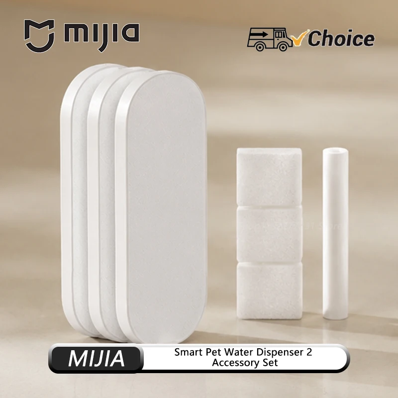 Original NEW Mijia Smart Pet Water Dispenser 2 Filter Kit 3+3+1 Pack 4-Stage Filtration Antibacterial Water Purification