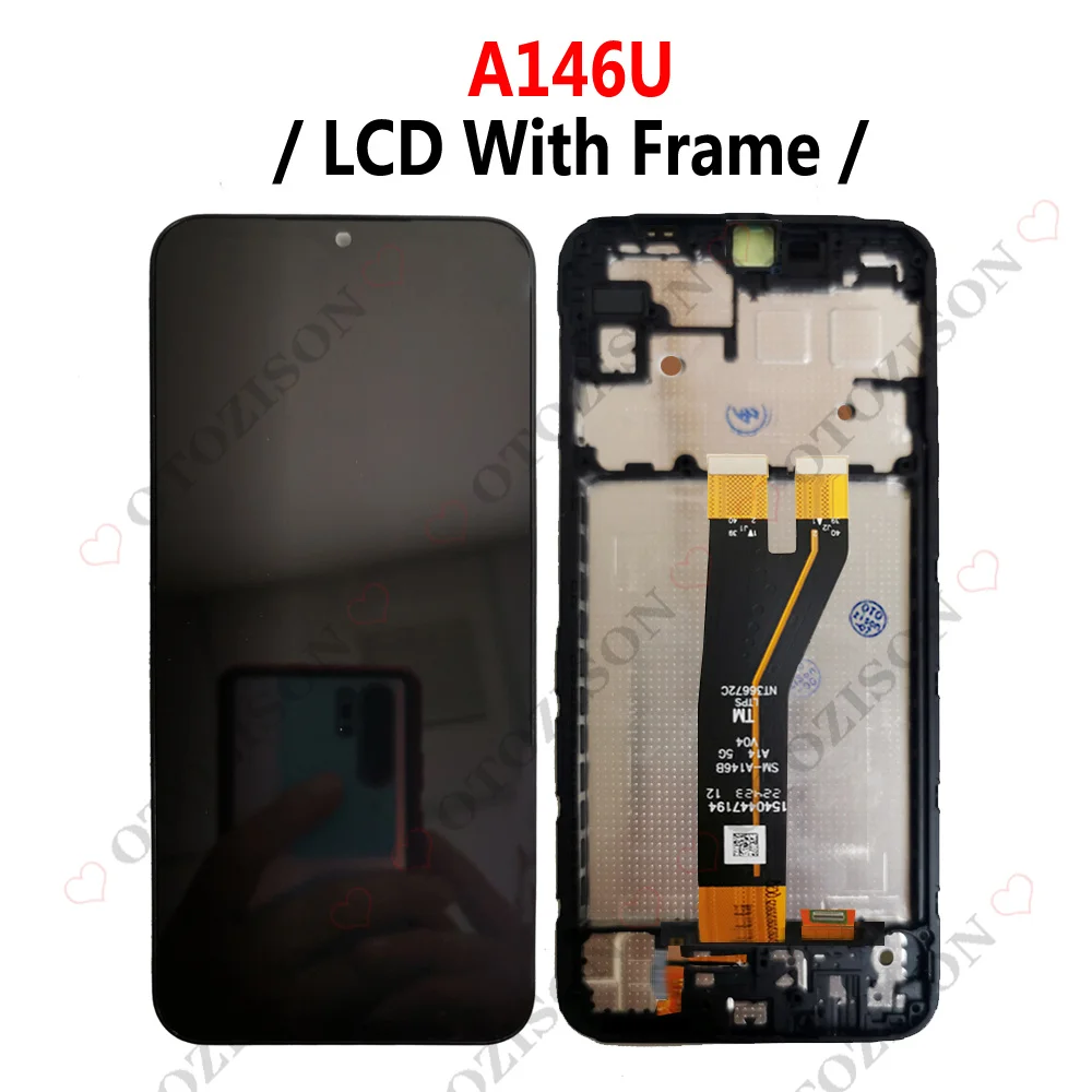 LCD With Frame For Samsung Galaxy A14 A145F A145P A145R Display A14 5G A146 A146B A146P A146U Screen Touch Digitizer Assembly