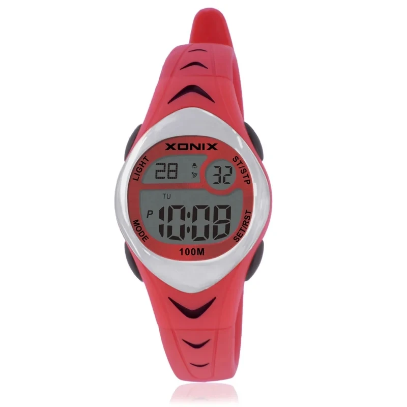 Hot! GOLDEN Fashion Women Digital Wristwatch Japan Movement Waterproof 100m Sports Student Swimming Diving Relogios Femininos EL