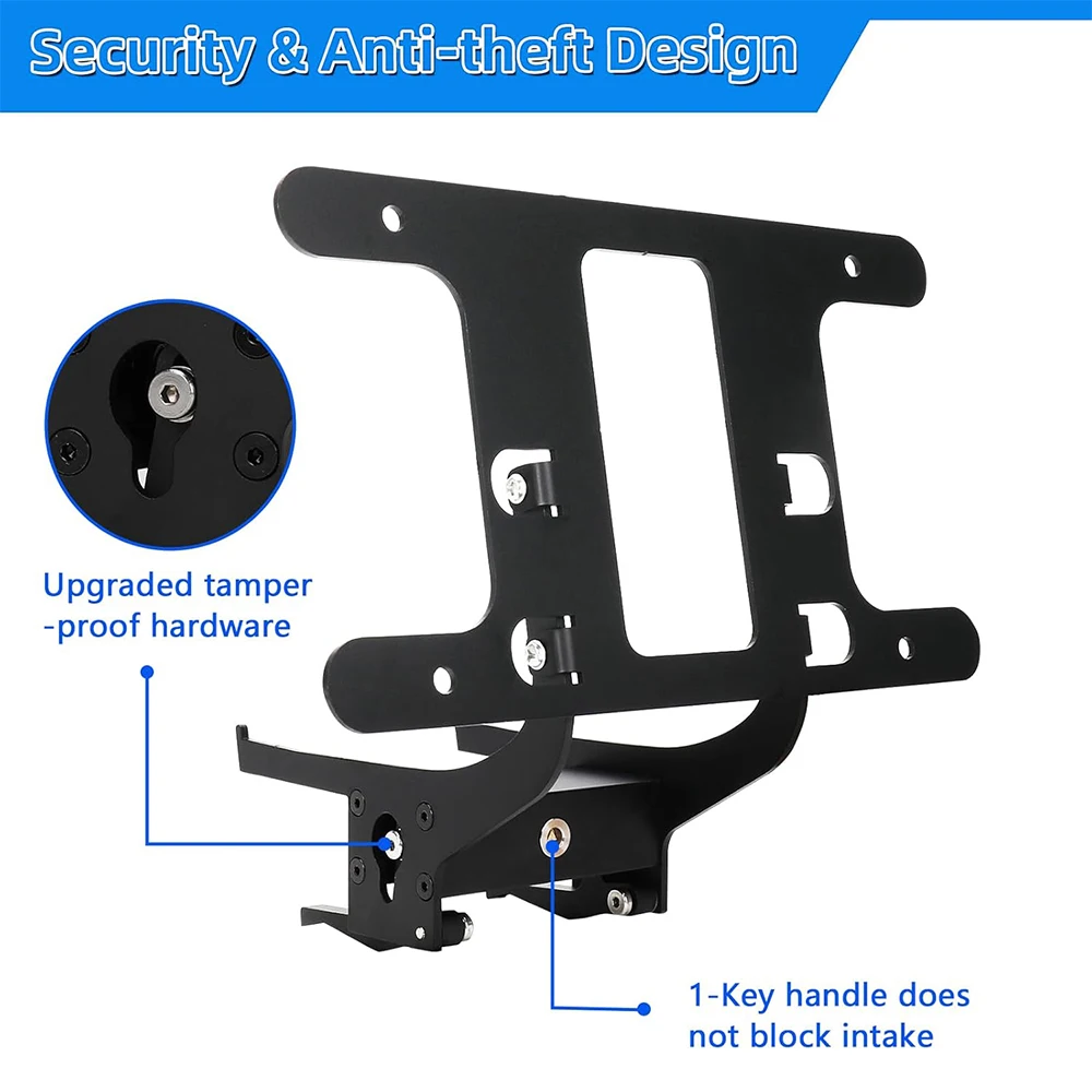 Front Bumper License Plate Frame Holder Front License Plate Mount No Drilling Adhesive-Free Lockable For Tesla Model 3 Highland