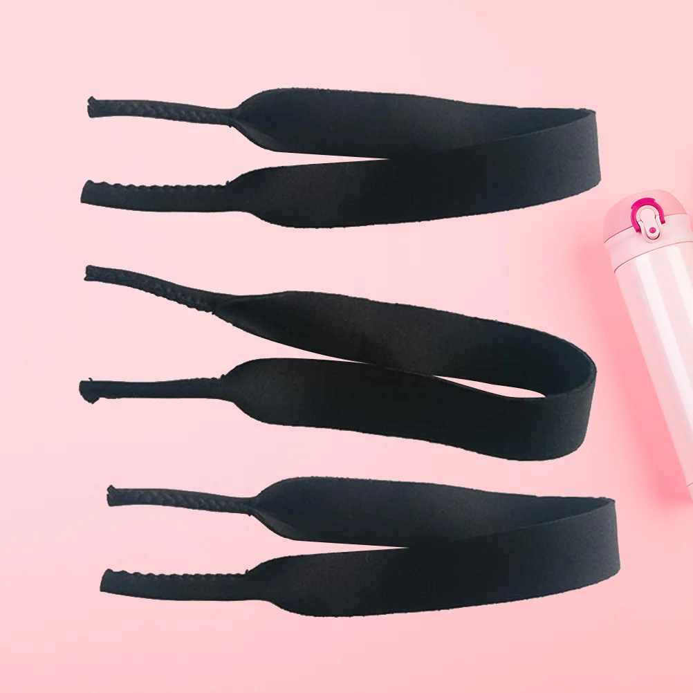 3 шт., ремешок для очков, эластичный, прочный для занятий спортом, уличный держатель для очков для плавания, солнцезащитные очки, шейный шнур, ремешок для очков