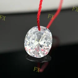 White Single Hole Cubic Zirconia Stone  AAAAA  Oval Shape Brilliant  For Jewelry Making 3x5~10x12mm High Quality CZ Beads