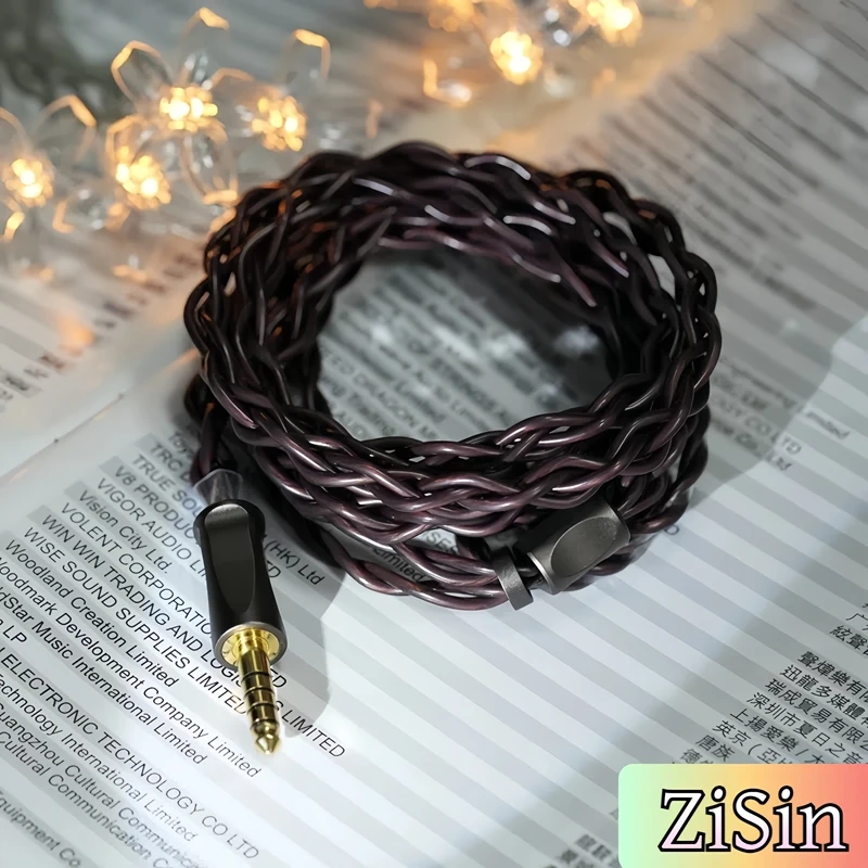 

ZiSin-12 4-Core Litz HIFI Earphone Upgrade Cable With 3.5/2.5/4.4mm MMCX/QDC/TFZ 0.78 2Pin For MK4 Legacy2 Blessing3 Variations