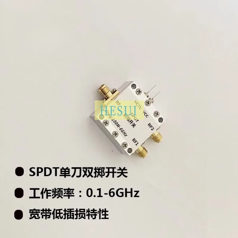 0.1-6 G RF switch, two choose one switch, single pole double throw switch, broadband SPDT RF switch