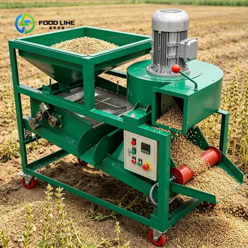 Customized Grain Seed Grader Vibrating Screener for Wheat Corn Oat Sunflower Sorter 500kg/h