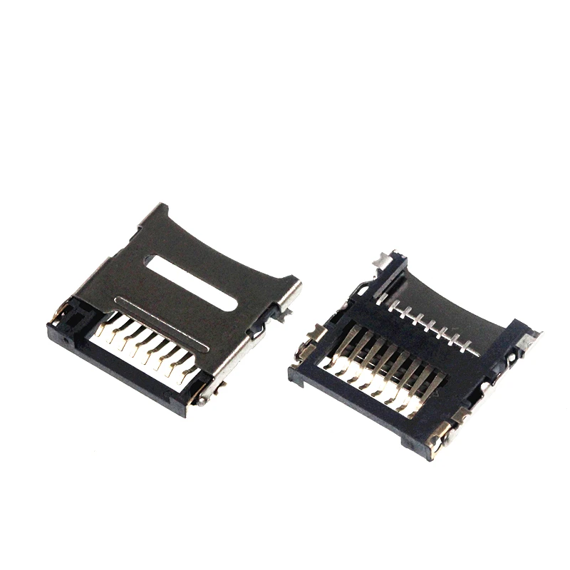 5Pcs Micro SD decks TF card slot Flip inner solder socket