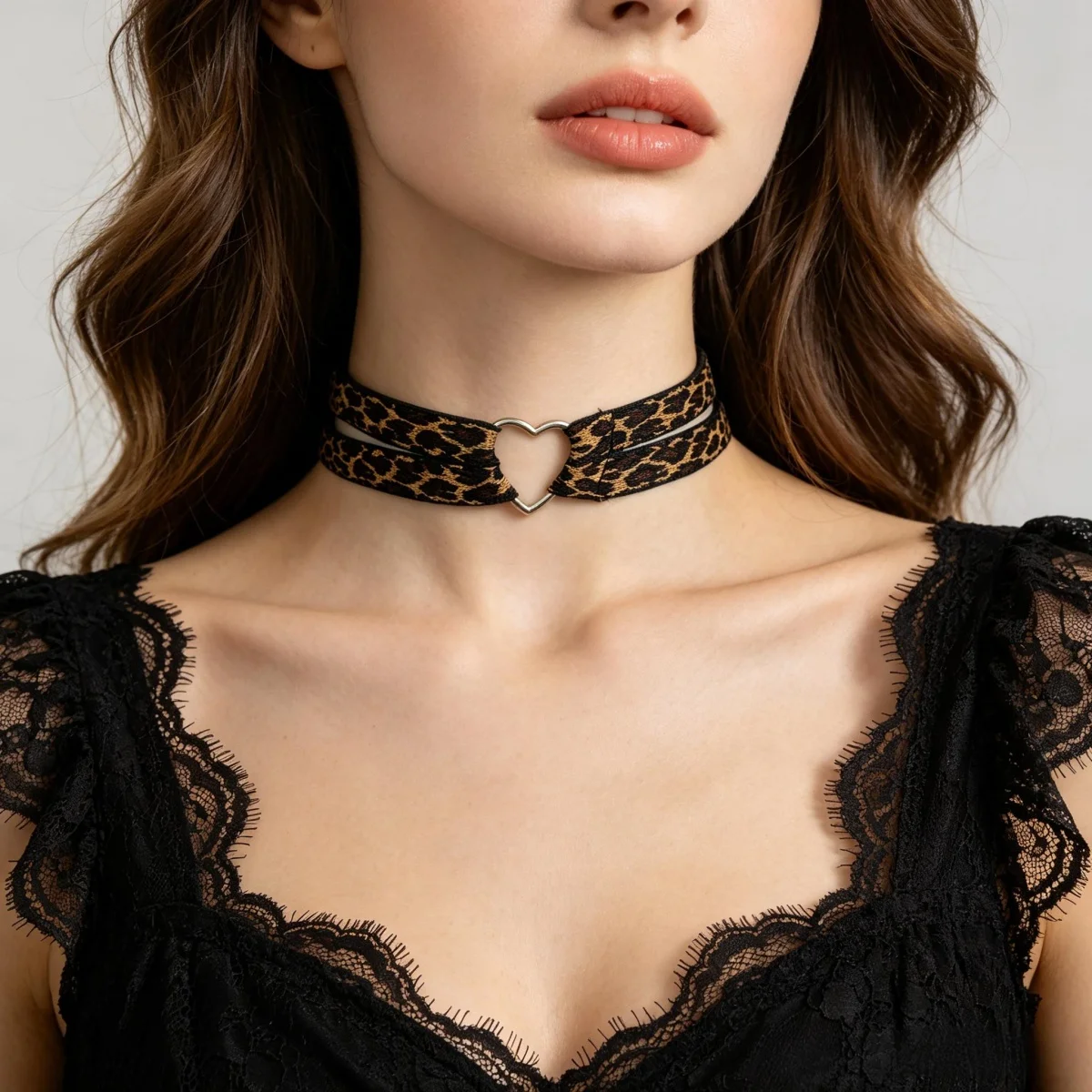 Women'S Fashion Neck Chain Retro Bohemian Classic Easy Leopard Choker Short Collar All Seasons Daily，Personalized Gift Accessory