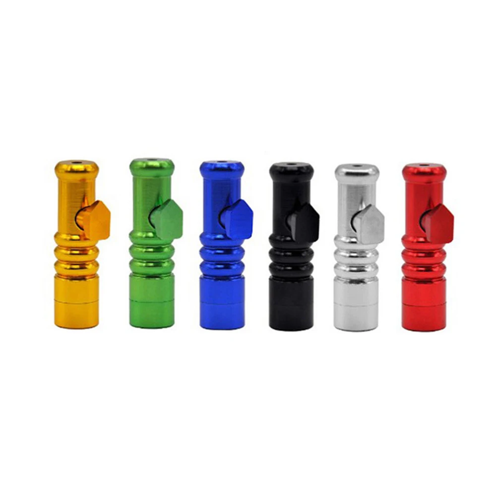 Mini Portable Metal Tube Bullet Dispenser Cool Gadget For Men Aluminum Alloy Leak-Proof Storage Tube Bottle for Powder