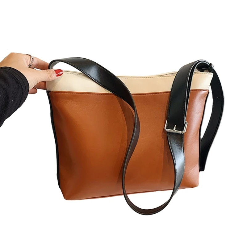 Bolso hombro ligero y sencillo para mujer, bandolera Vintage, bolso viaje E74B