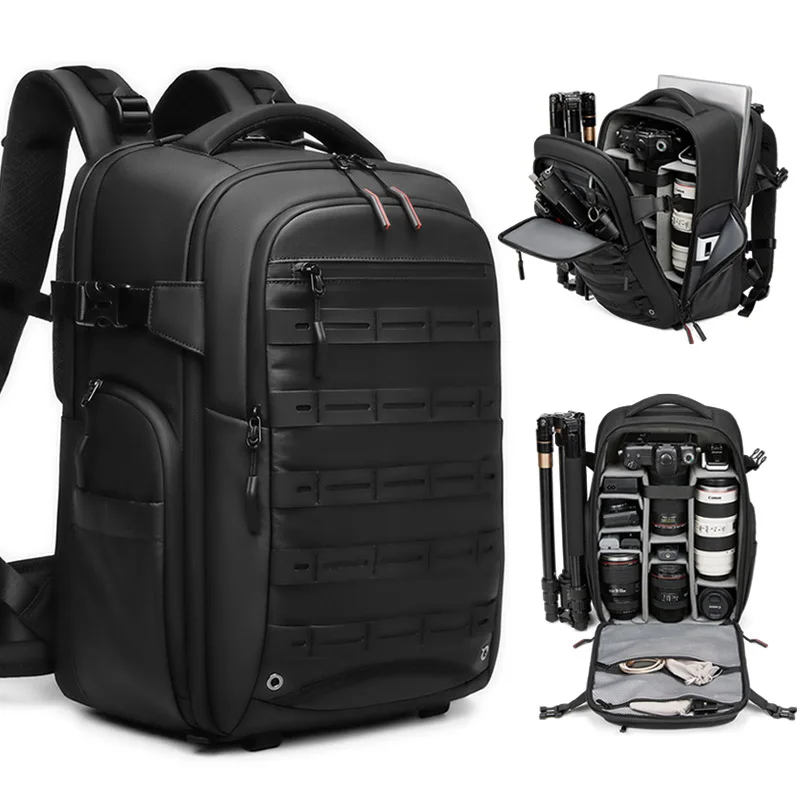 

DSLR Camera Bag Multifunctional Travel Bag Water-Resistant Drone Digital Bag Dry and Wet Separation Laptop Backpack
