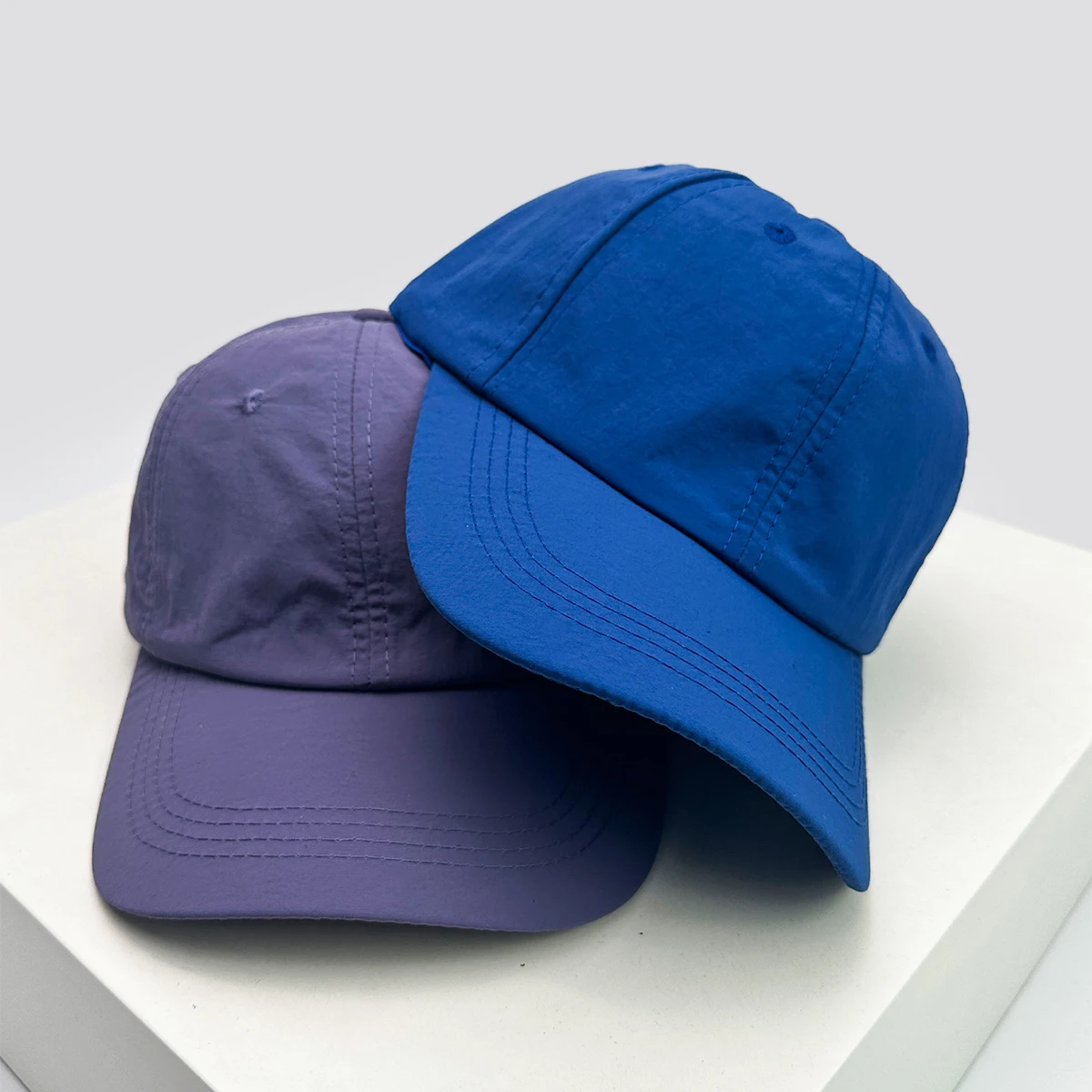 New Unisex Solid Quick Drying Sports Baseball Hats Breathable Outdoor Sunshade Simple Peaked Caps Versatile Fashion Street ins - Image 2