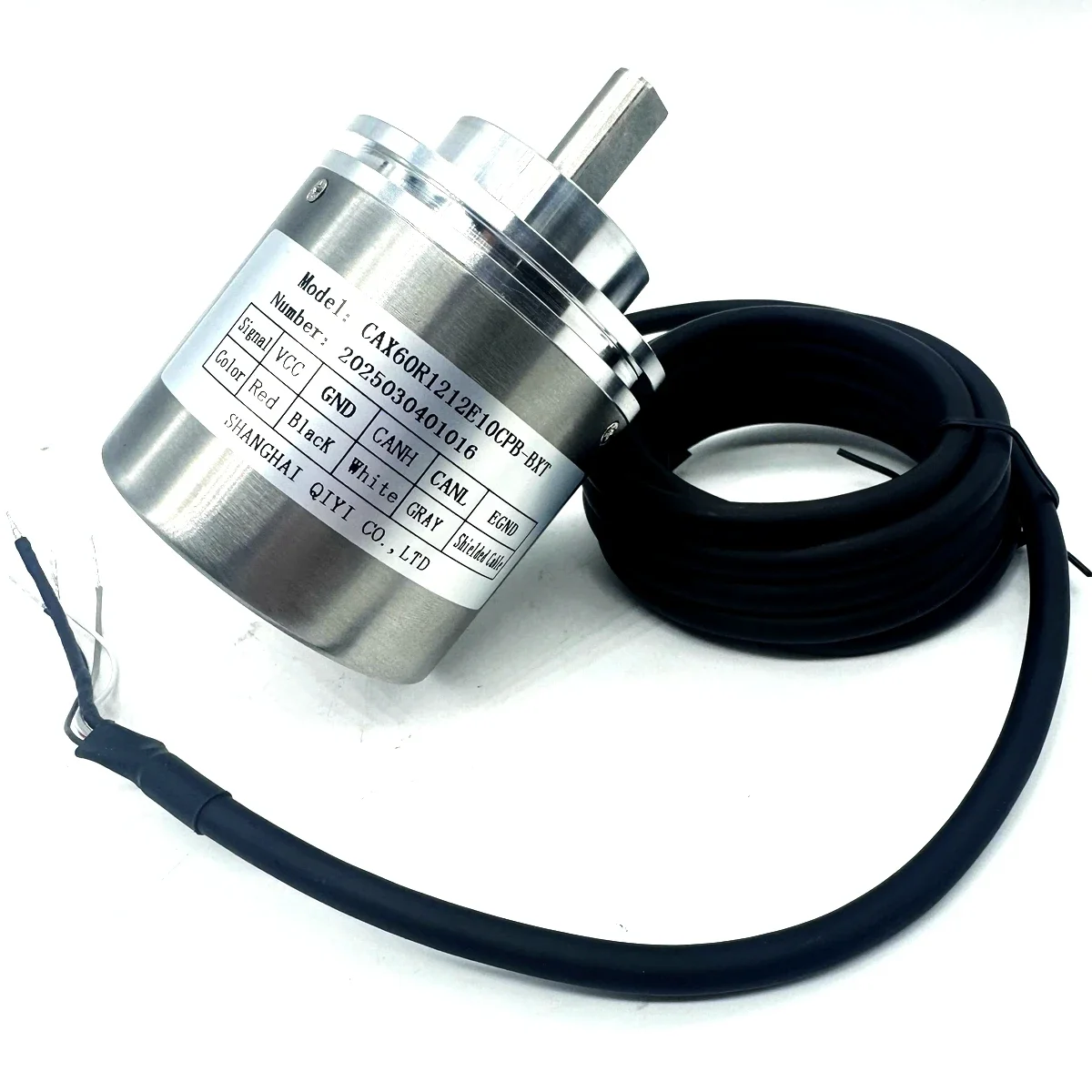 IN STOCK CAX60R1212E10COB Canopen Absolute Rotary Encoder Multi-Turns 10mm Shaft 4096 Turns Resolution 4096 Magnetic Encoder