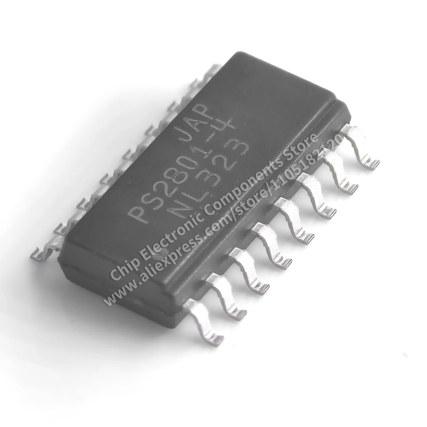 （ 10 PCS）Original IC PS2801-4-F3-A PS2801-4 Marking Photocoupler / Opto-Isolator Chip, SOP-16 Package