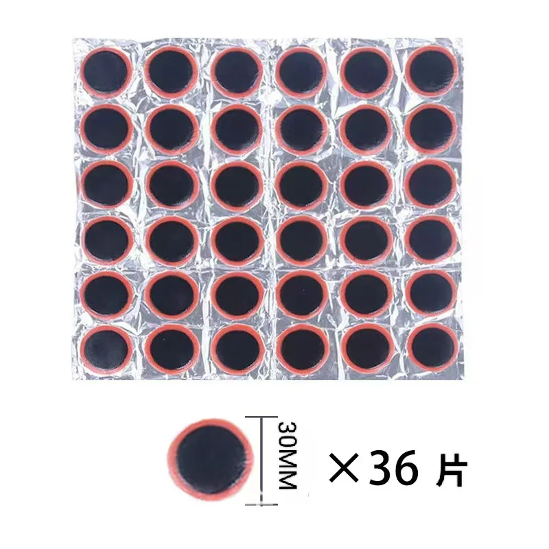 Mountain Bike Tire Repair Patch 48 Pieces Square Tire Patches 25mm round Tire Patches Repair Cycling Supplies