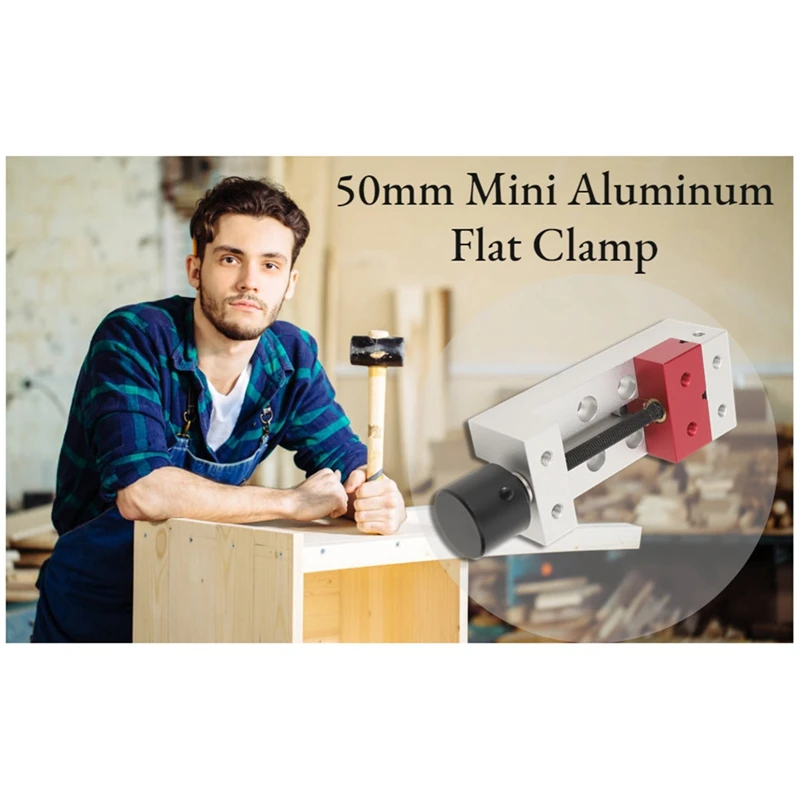 Mini Aluminum Flat Clamp, Bench Table Drill, Press Fixing Tool, Carving Machine, 50mm