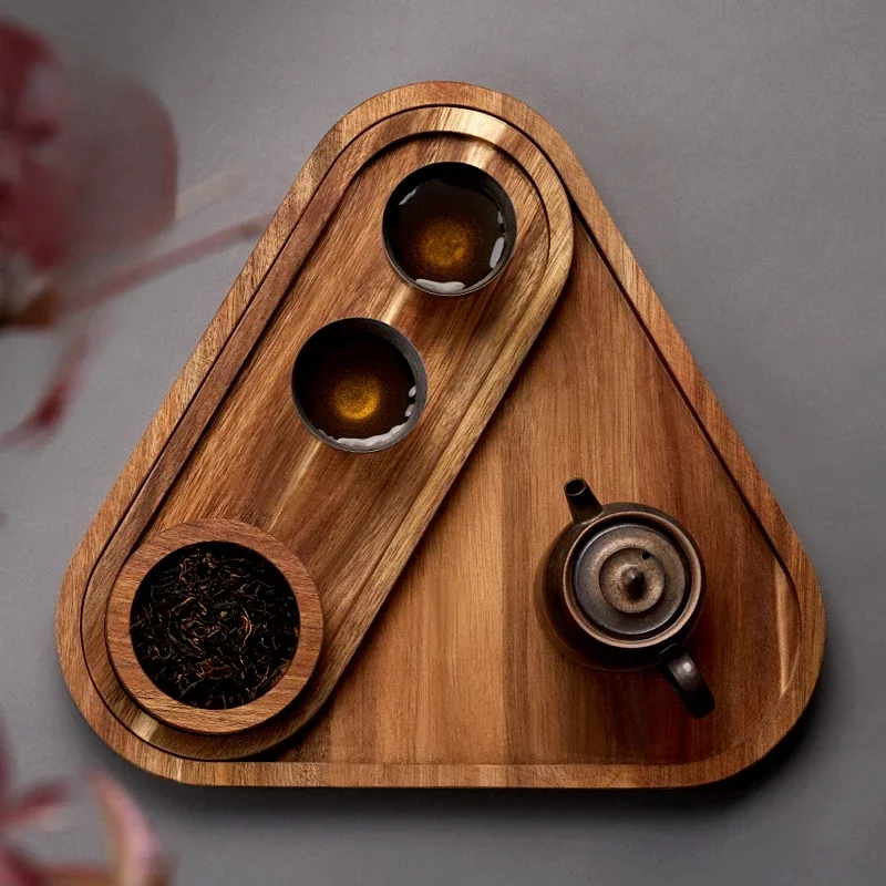 

Japanese wooden tray fruit wine snack tray Creative household tableware tray
