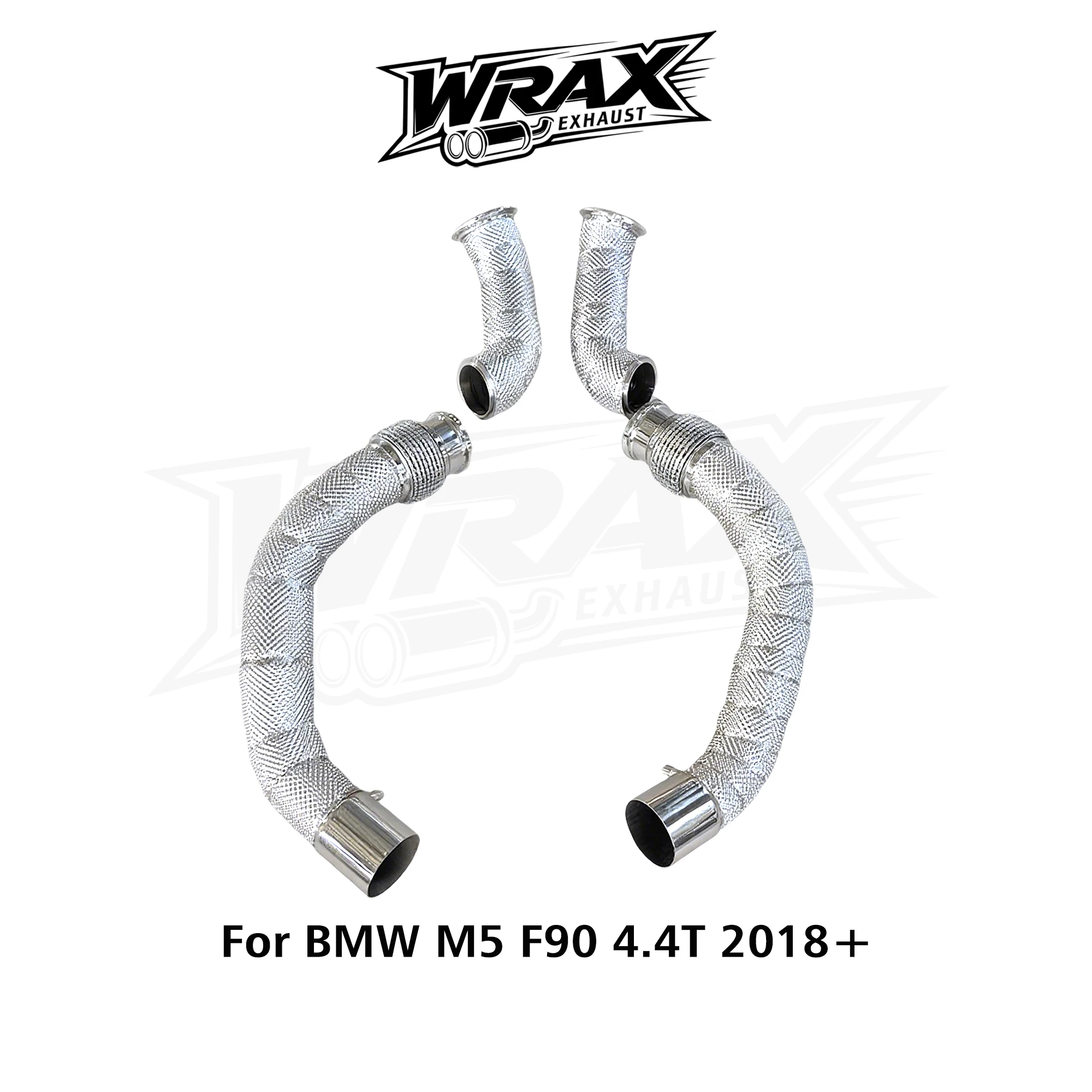 

WRAX SS304 Non-catalytic Downpipe for BMW M5 F90 4.4T 2018+ Performance Exhaust OE-Matched Molding, Precise Fitment