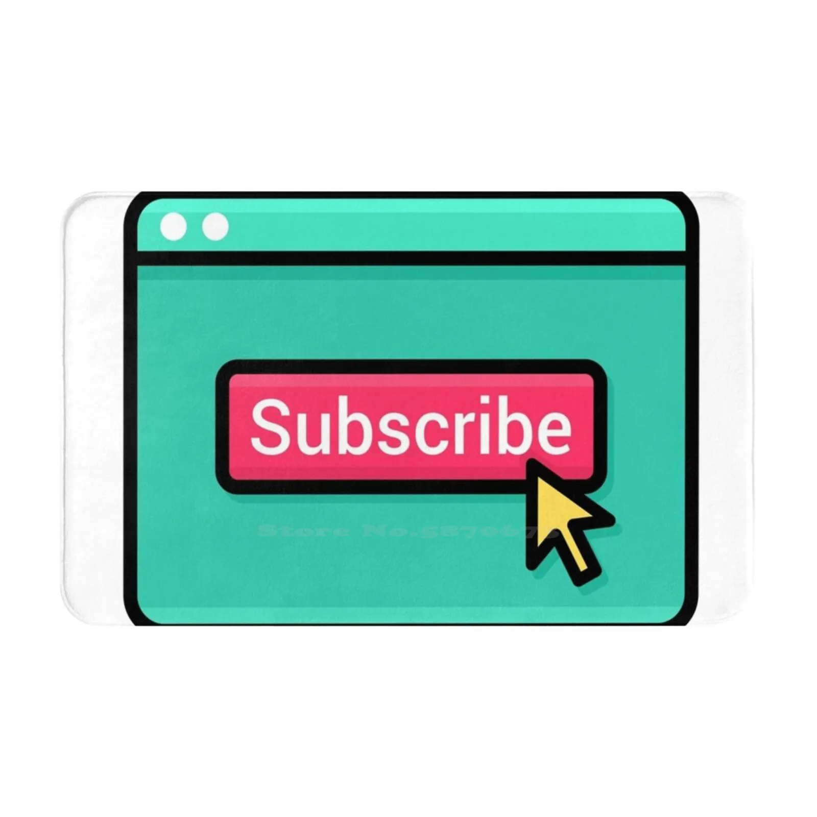 Subscribe Youtube Soft Cushion Car Home Carpet Door Mat Music Hiphop Soundcloud Spotify Artist Producer Fashion Follow Like