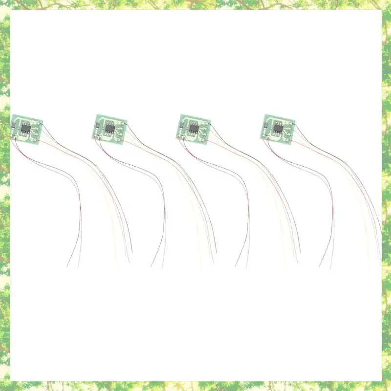 친환경-4Pcs DIY 스케일 건설 모래 테이블 모델 회로 기판 신호등 신호 모델 HO 스케일 기차 철도 Miniat