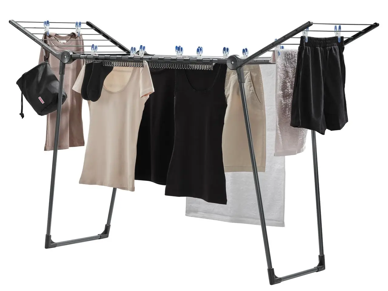 Pegasus 150 Solid Slim Black Edition Clothes Airer, Stable Tumble Dryer, Customized