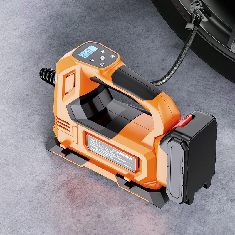 Cordless Electric Inflator 140W High Power with Digital Gauge for Car Bike Home Outdoor Emergency Use
