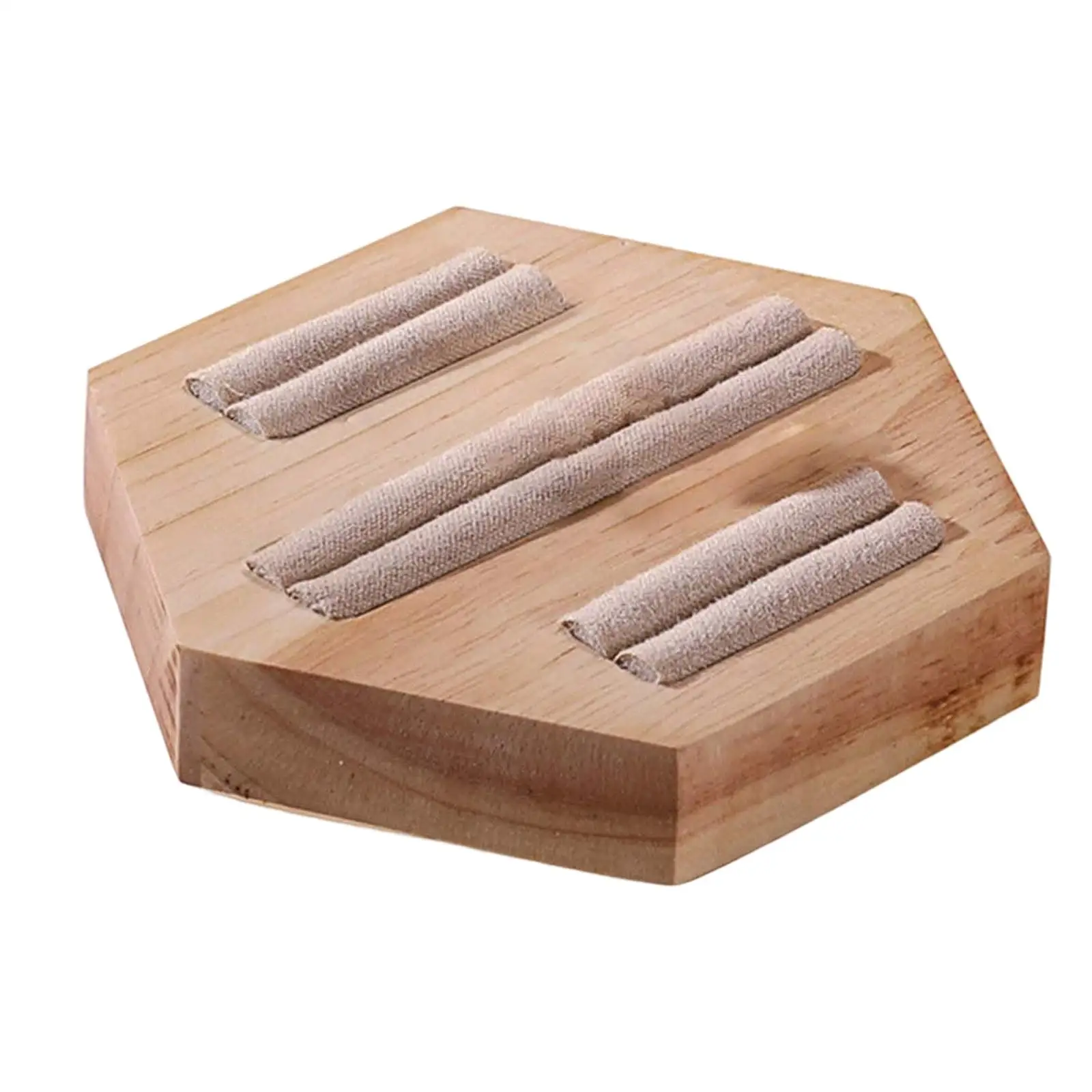 

Wooden Ring Display Stand, for Rings Earrings Selling Home Organizing 3 Slots Gifts Rings Holder Showcase Earrings Trays