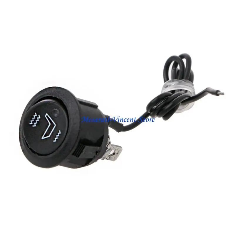 A70F 12V Car Auto Interior for Seat Heater Warm Switches 3-Pin Round Heated Rocker Switch Automotive for Seat Heater Switch